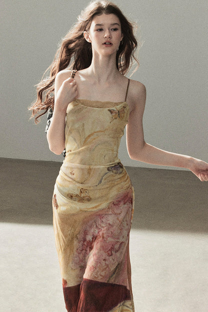 French Lace Camisole Burning Cloud Dress