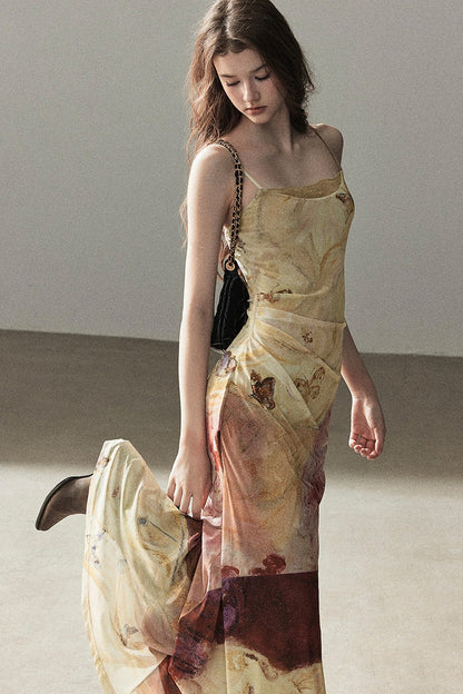 French Lace Camisole Burning Cloud Dress