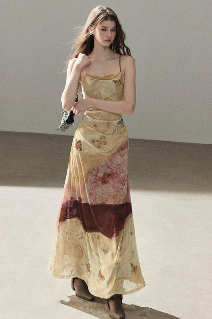 French Lace Camisole Burning Cloud Dress