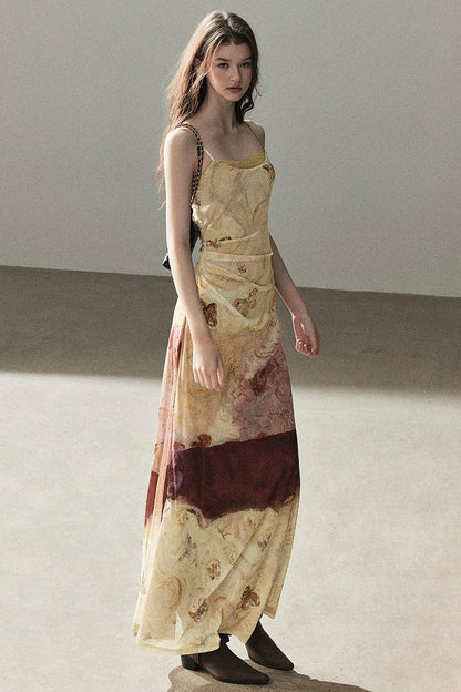 French Lace Camisole Burning Cloud Dress