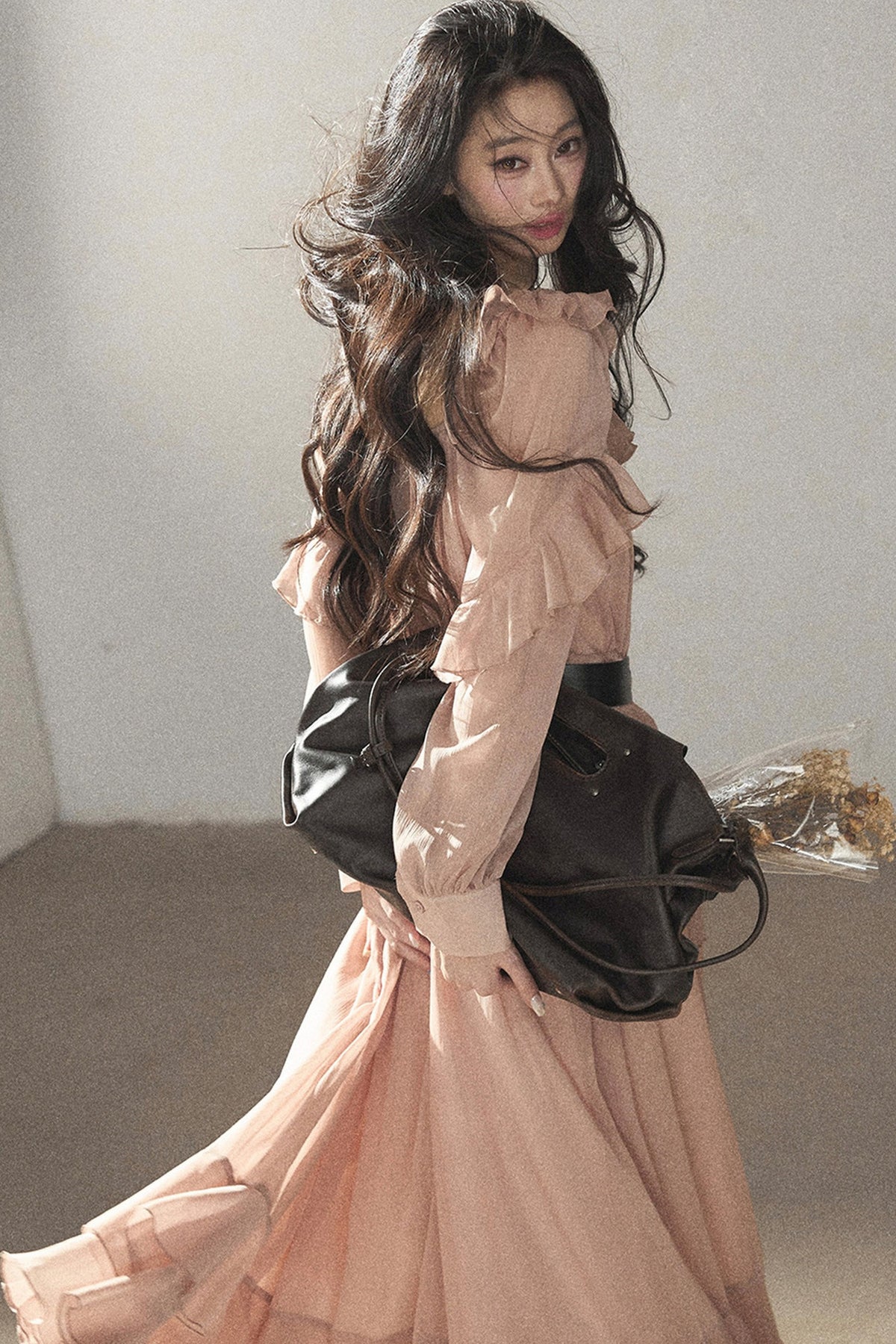 Ruffled Long Dress