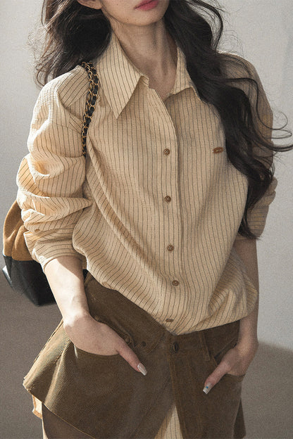Autumnal Botanical Shirt and Skirt Set