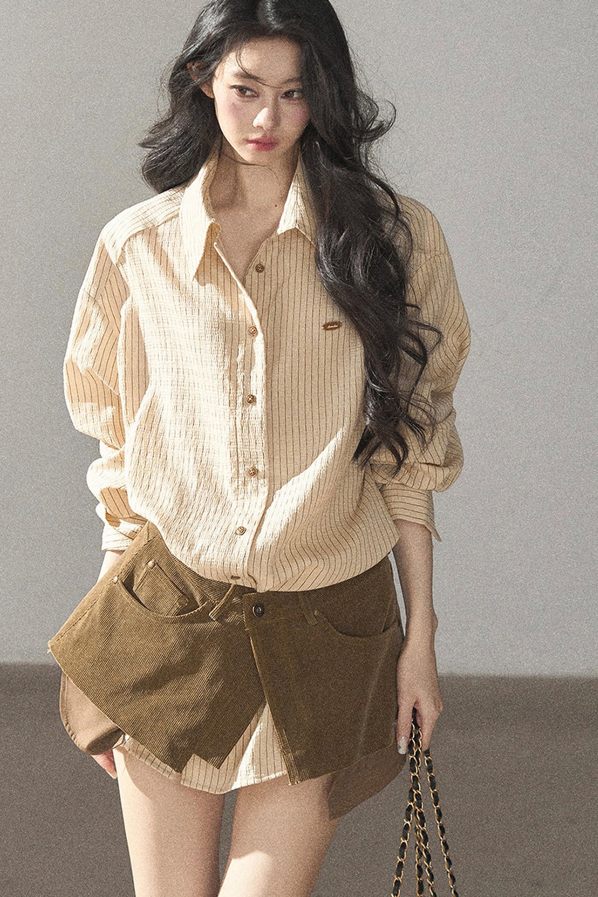 Autumnal Botanical Shirt and Skirt Set