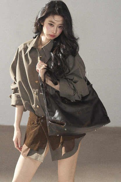 Autumnal Botanical Shirt and Skirt Set