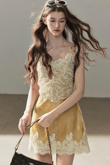 French Lace Camisole Dress