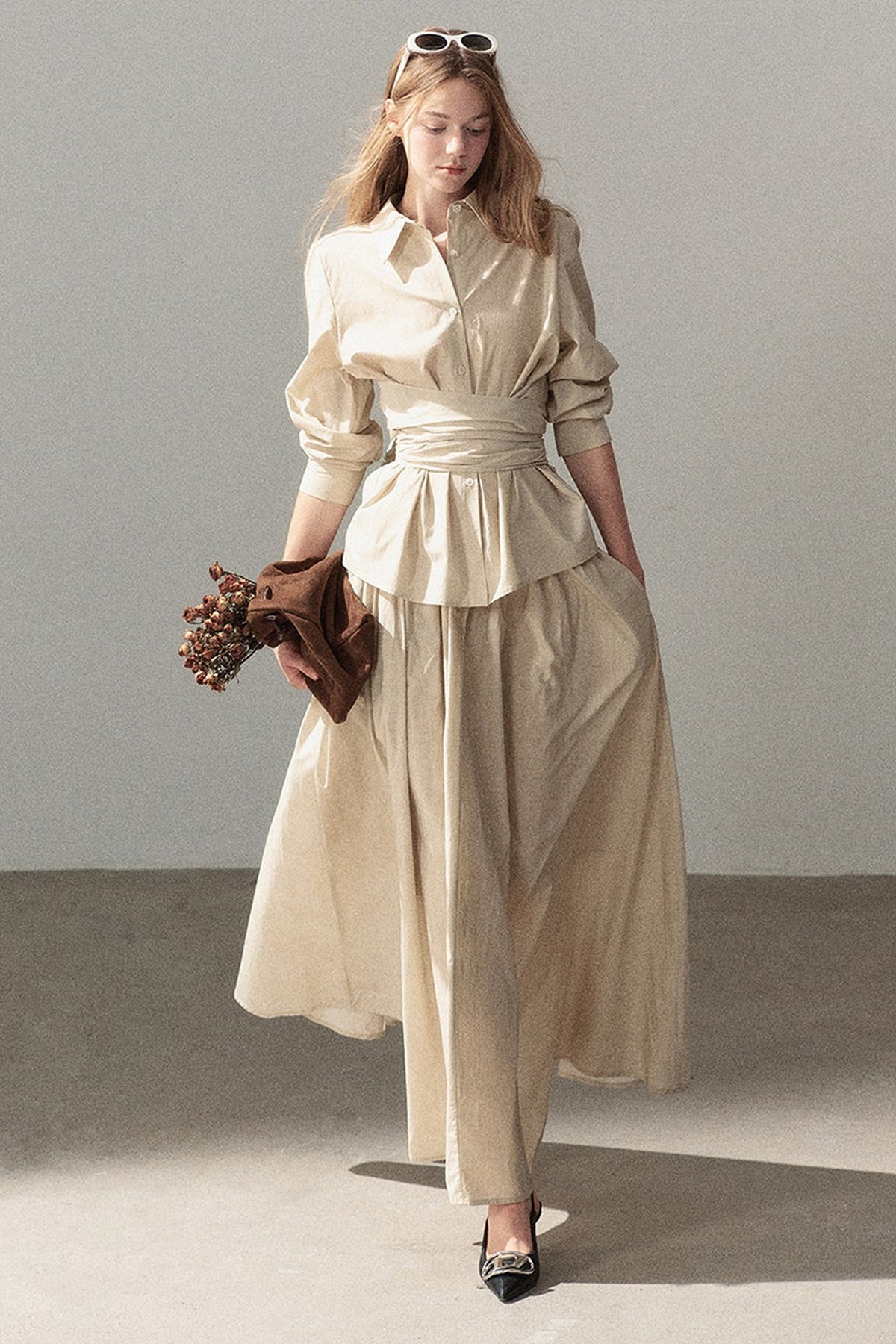 French Style Top and Long Skirt Set-Up
