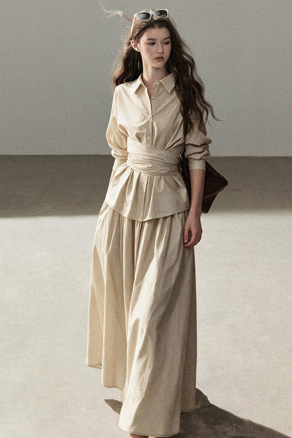 French Style Top and Long Skirt Set-Up
