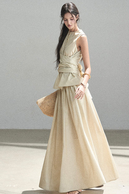 French Style Top and Long Skirt Set-Up