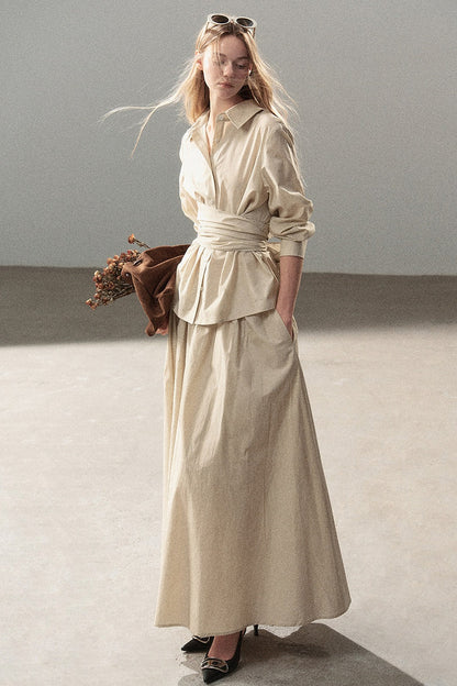 French Style Top and Long Skirt Set-Up