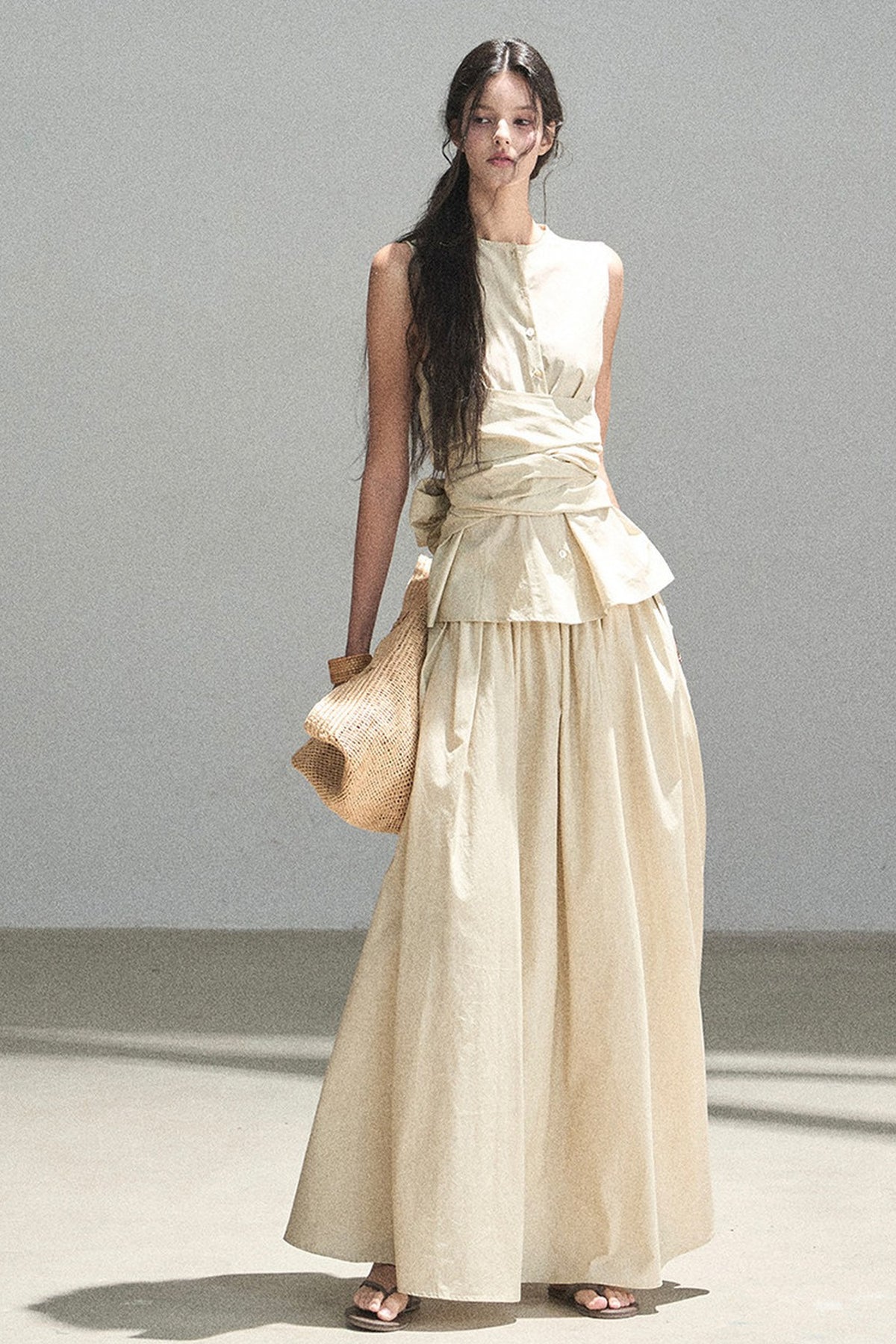 French Style Top and Long Skirt Set-Up