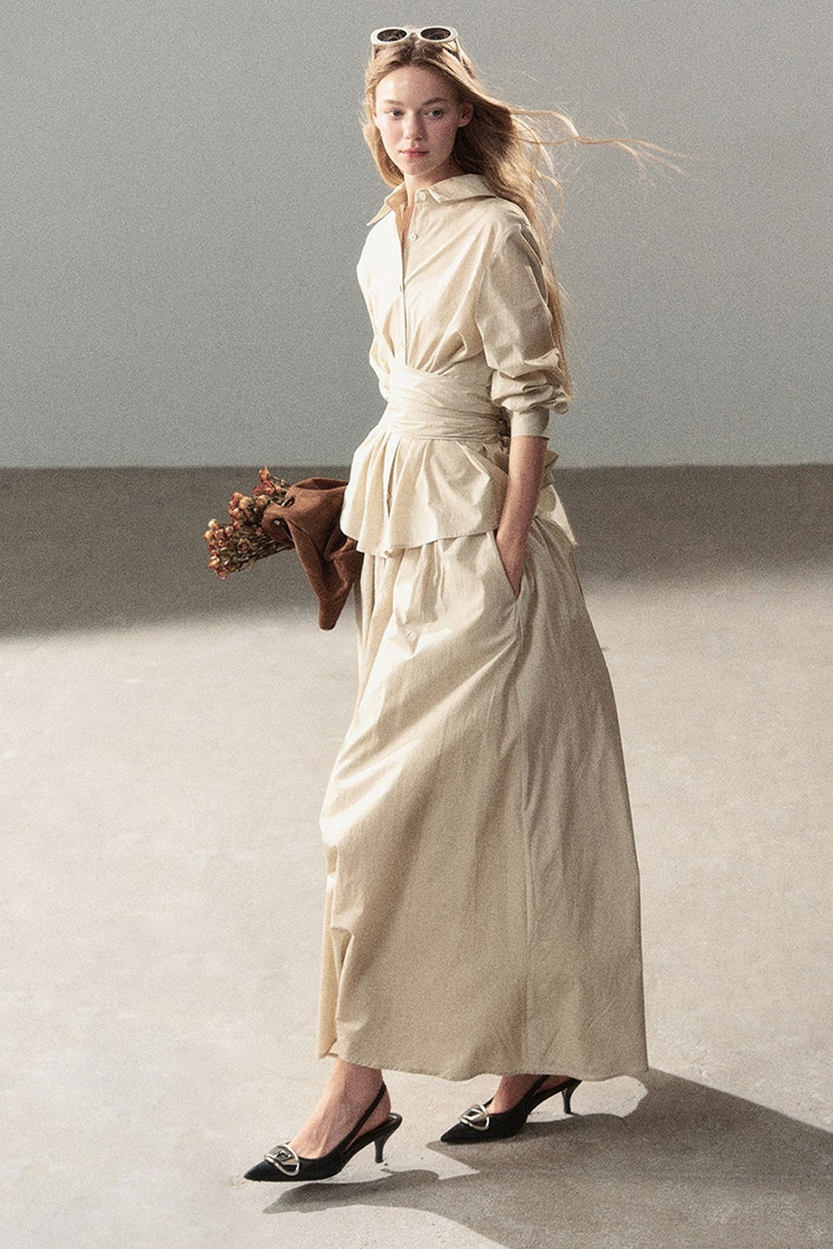 French Style Top and Long Skirt Set-Up