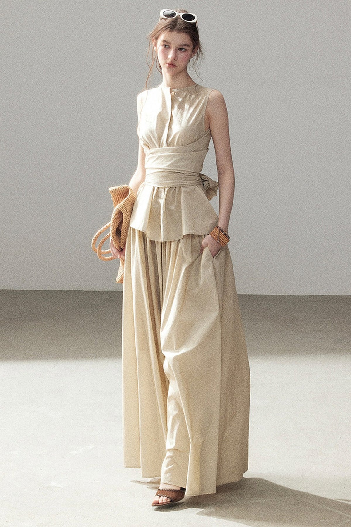 French Style Top and Long Skirt Set-Up