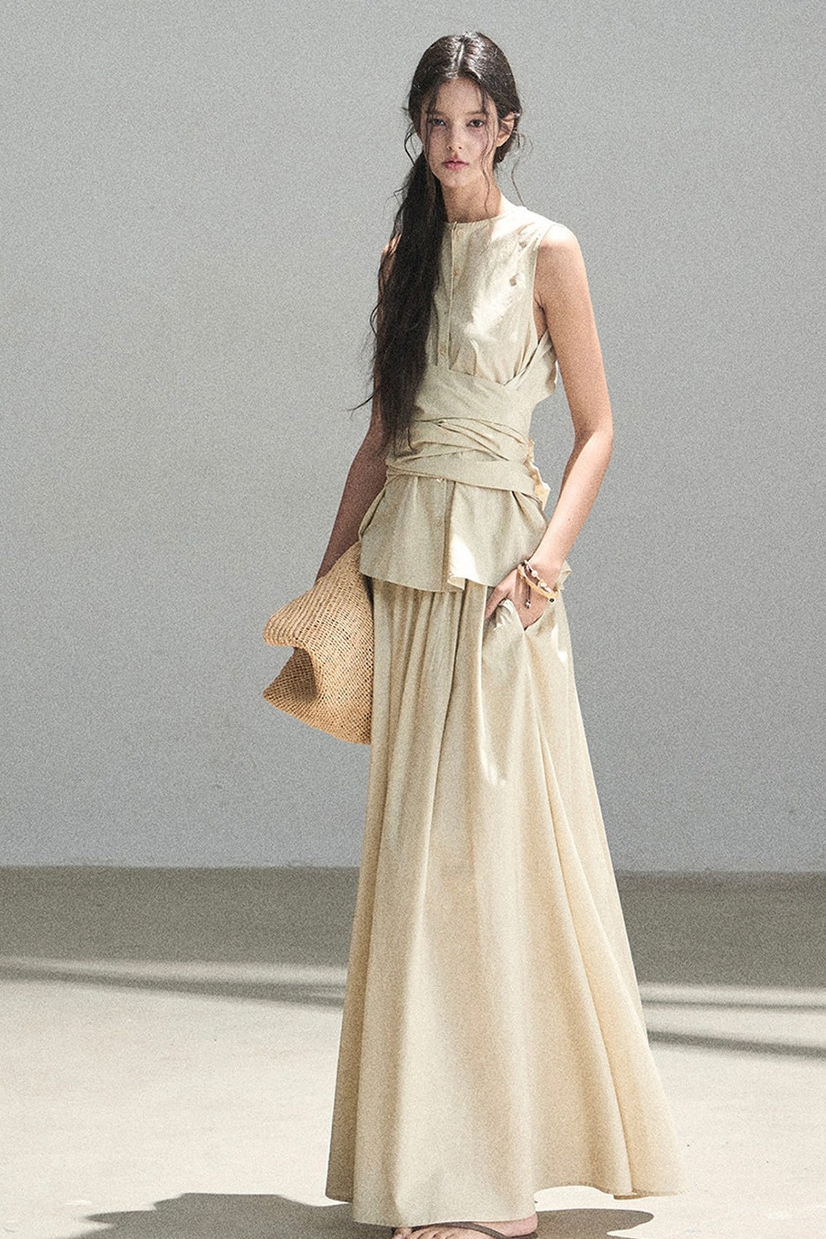 French Style Top and Long Skirt Set-Up