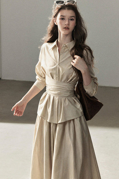 French Style Top and Long Skirt Set-Up