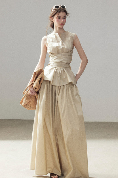 French Style Top and Long Skirt Set-Up