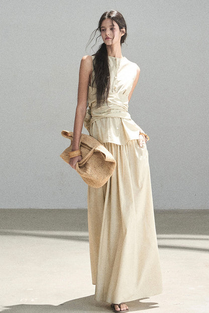 French Style Top and Long Skirt Set-Up
