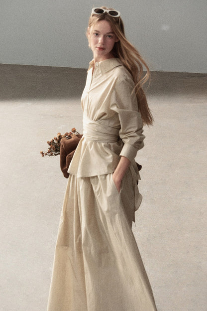 French Style Top and Long Skirt Set-Up