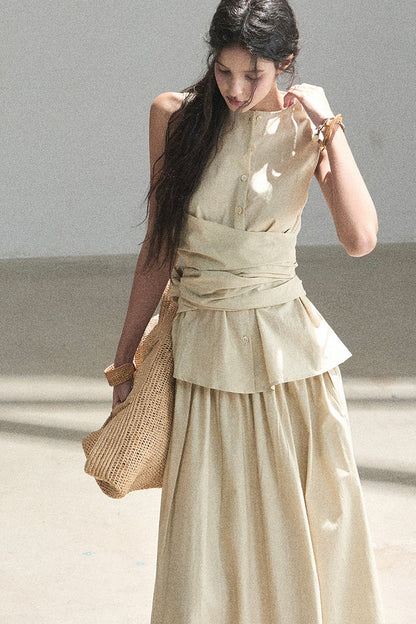 French Style Top and Long Skirt Set-Up