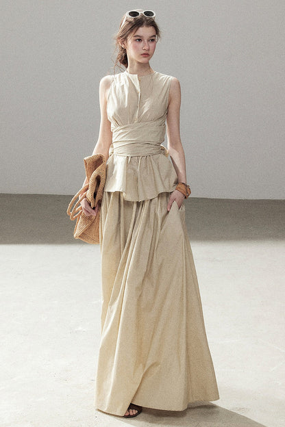 French Style Top and Long Skirt Set-Up