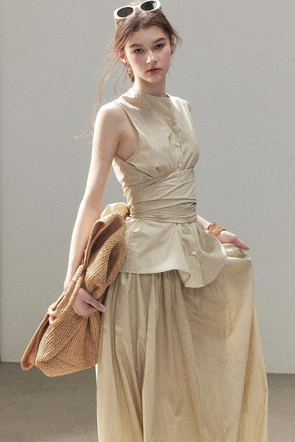 French Style Top and Long Skirt Set-Up