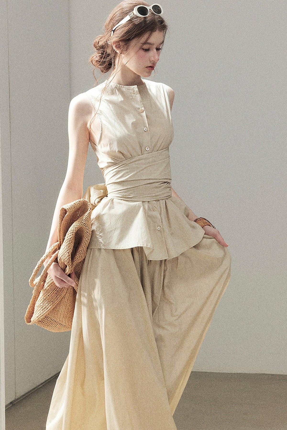 French Style Top and Long Skirt Set-Up