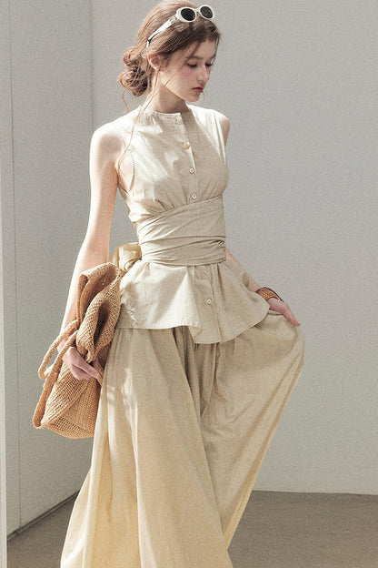 French Style Top and Long Skirt Set-Up