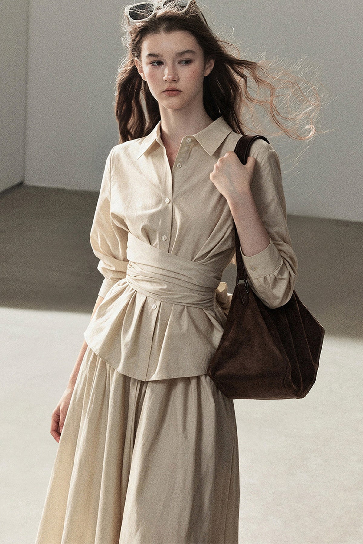 French Style Top and Long Skirt Set-Up