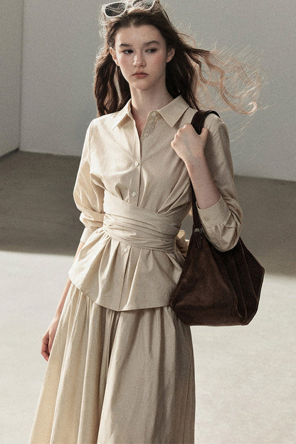 French Style Top and Long Skirt Set-Up
