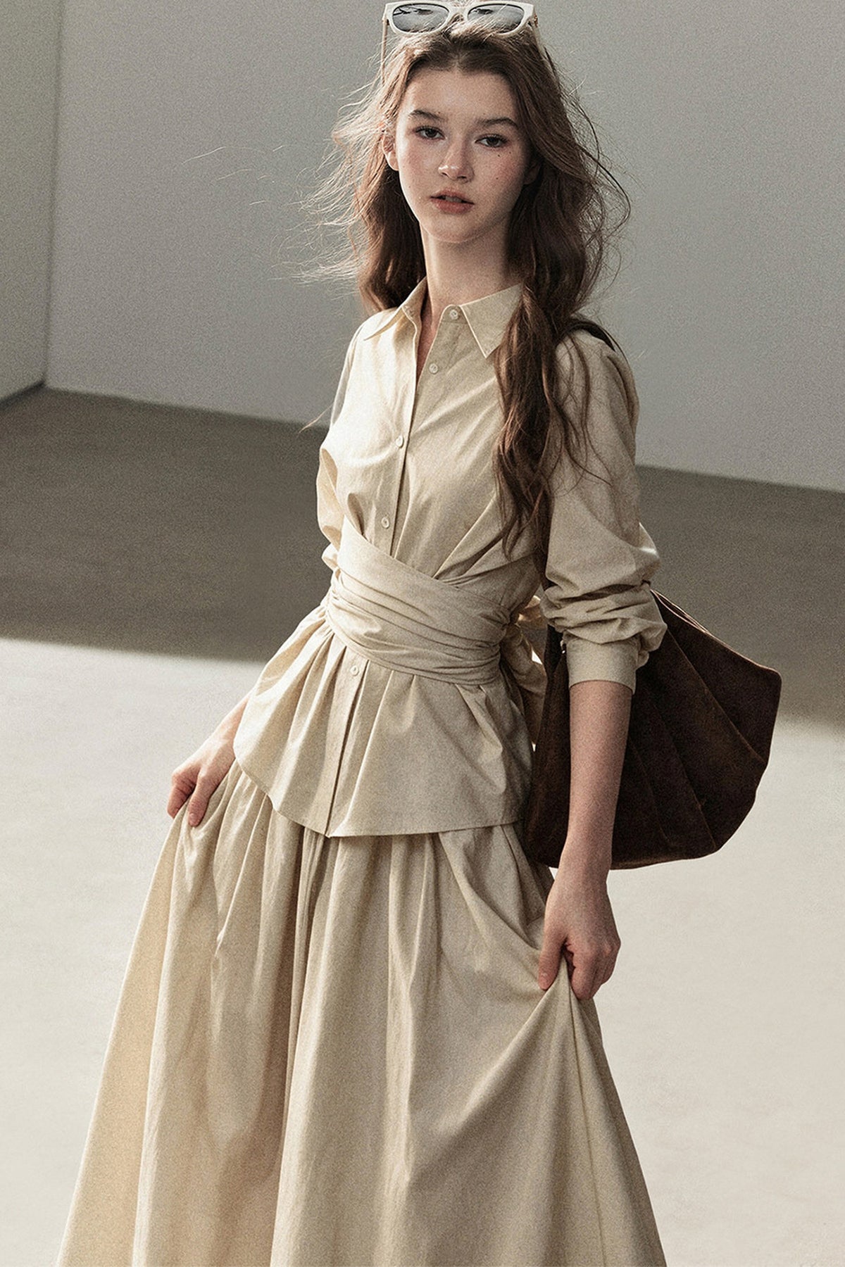 French Style Top and Long Skirt Set-Up