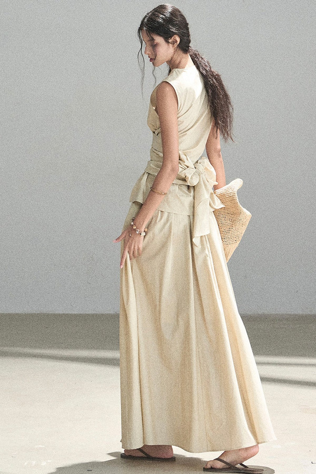 French Style Top and Long Skirt Set-Up