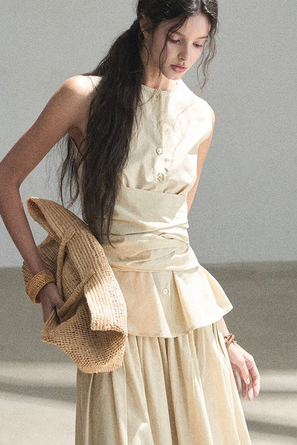 French Style Top and Long Skirt Set-Up