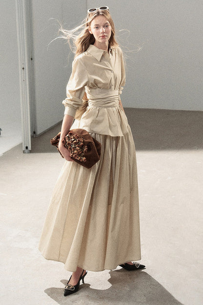 French Style Top and Long Skirt Set-Up