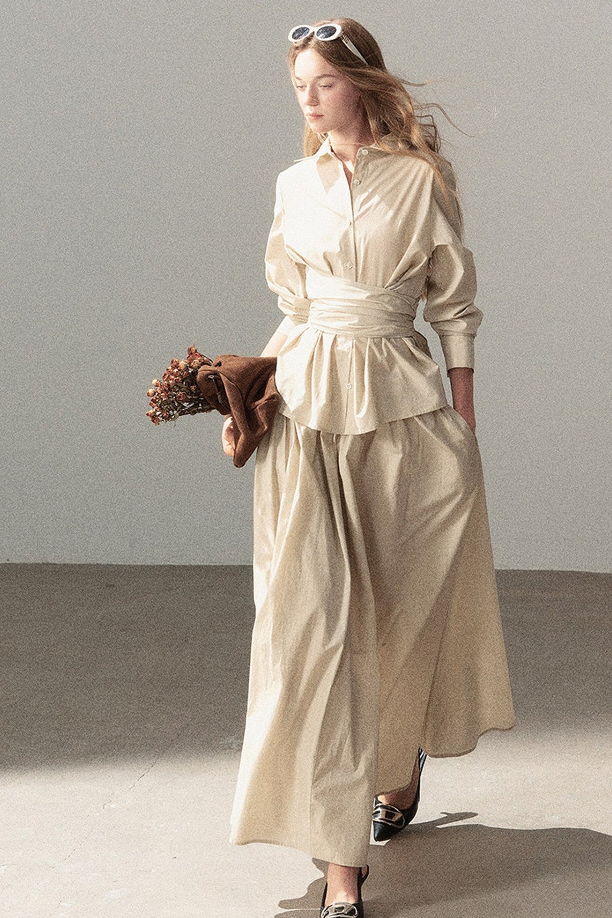 French Style Top and Long Skirt Set-Up
