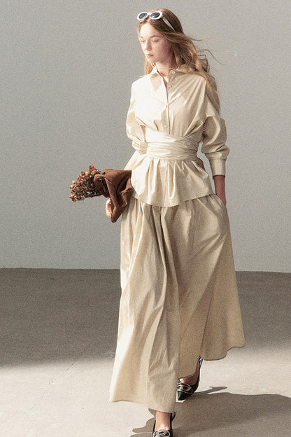 French Style Top and Long Skirt Set-Up