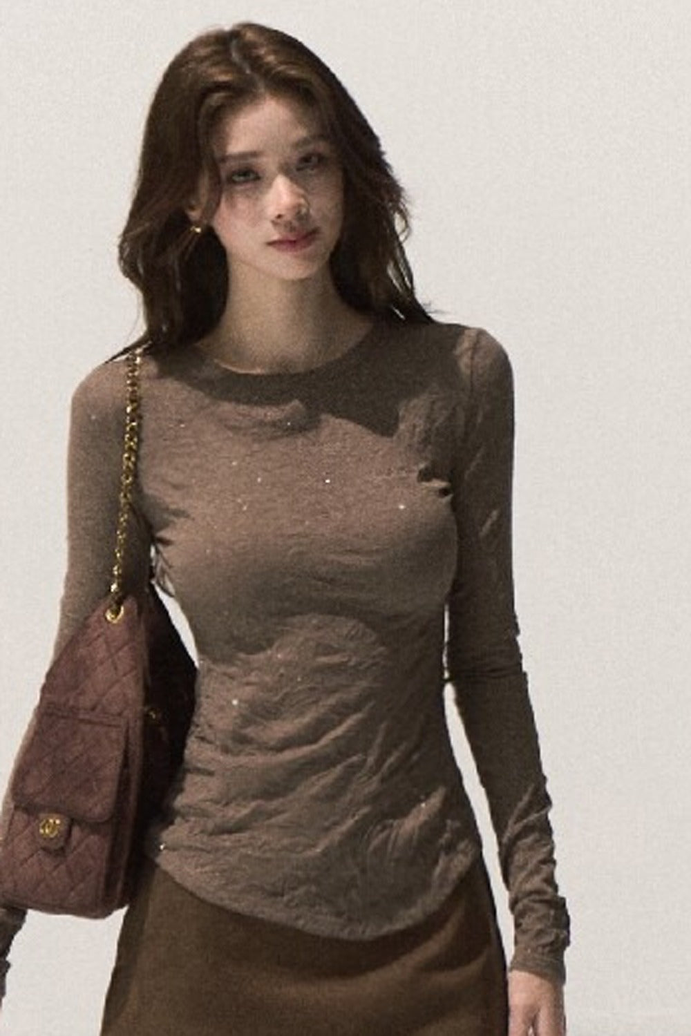 Silver Sprinkle Textured Knit Top