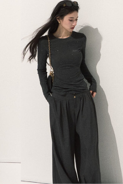 Silver Sprinkle Textured Knit Top