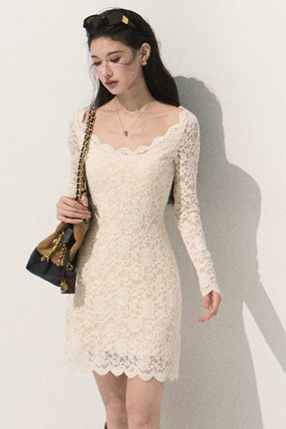 Long Sleeve Lace Dress