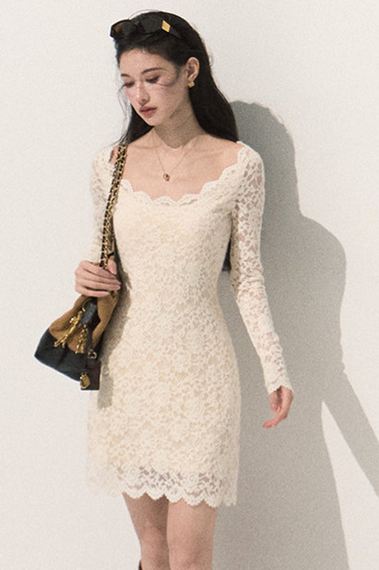Long Sleeve Lace Dress