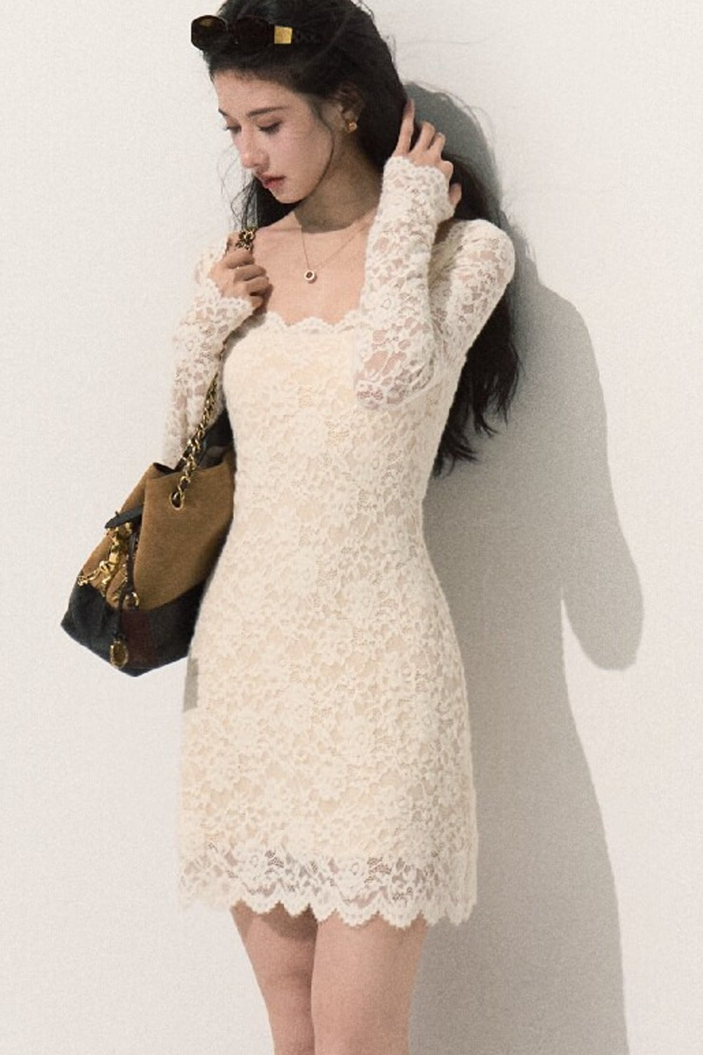 Long Sleeve Lace Dress