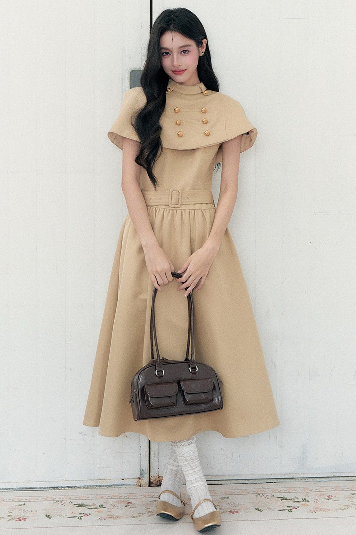 Long Napoleon Cape Dress Set-Up