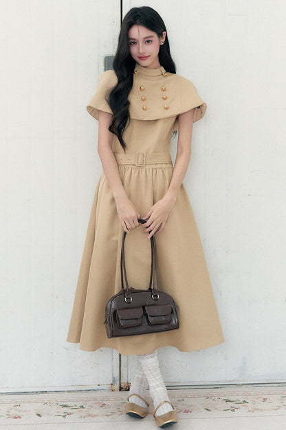 Long Napoleon Cape Dress Set-Up