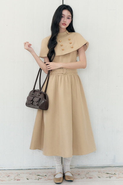 Long Napoleon Cape Dress Set-Up