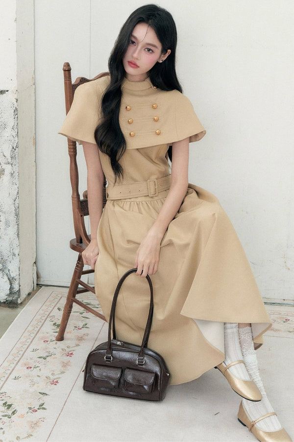 Long Napoleon Cape Dress Set-Up