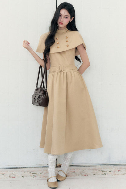 Long Napoleon Cape Dress Set-Up