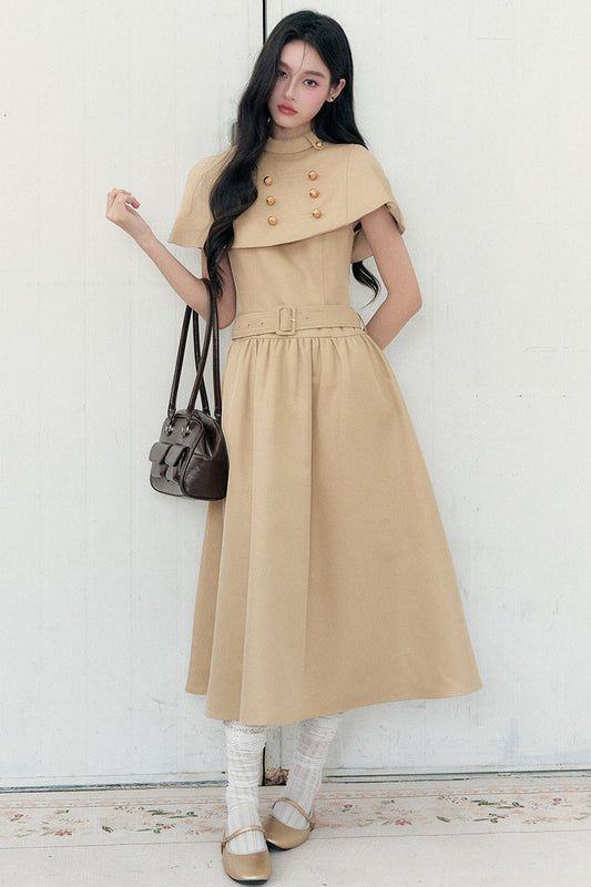 Long Napoleon Cape Dress Set-Up