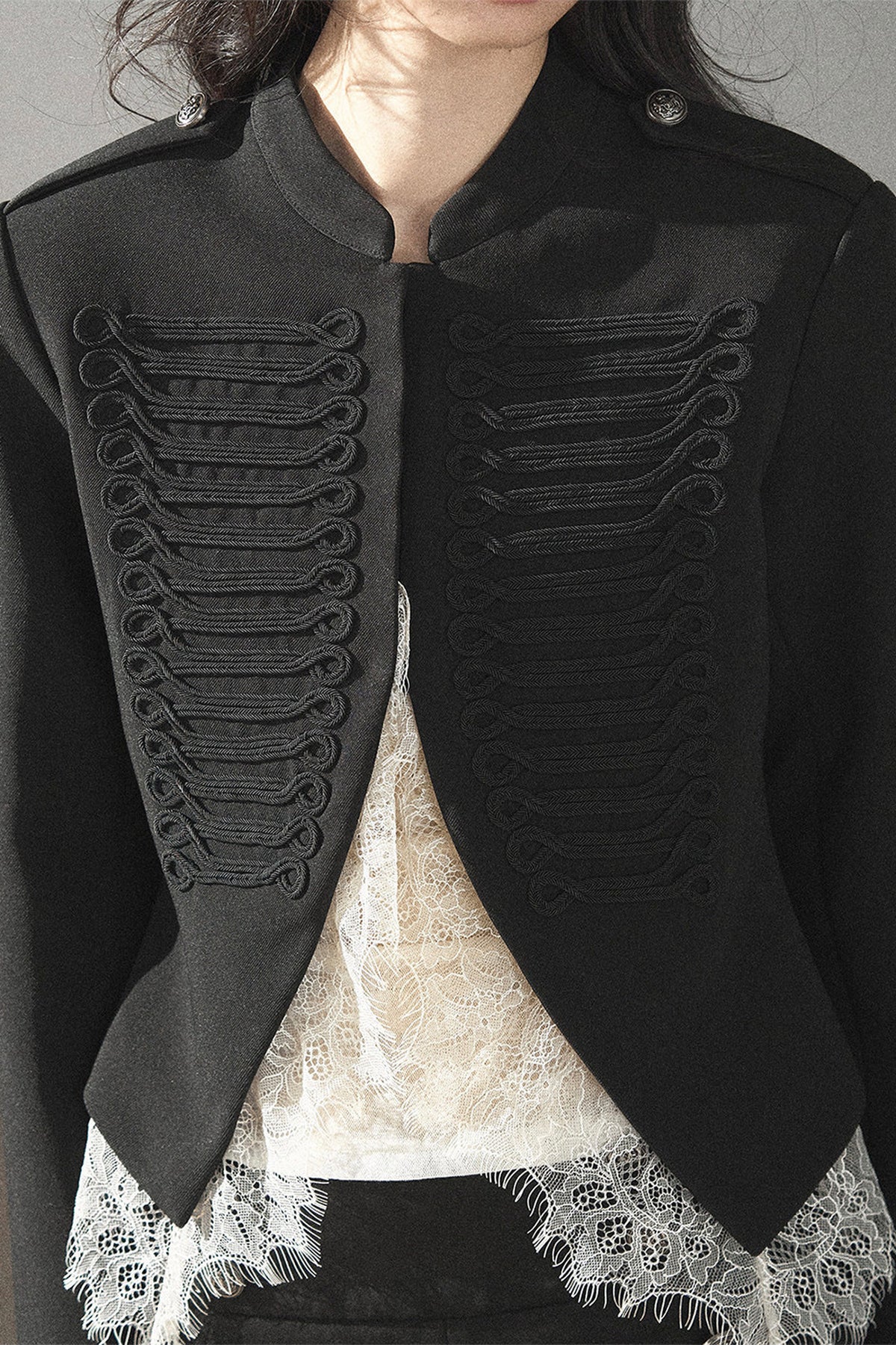 Ginkgo Leaf Veins Jacket Shorts Set-Up