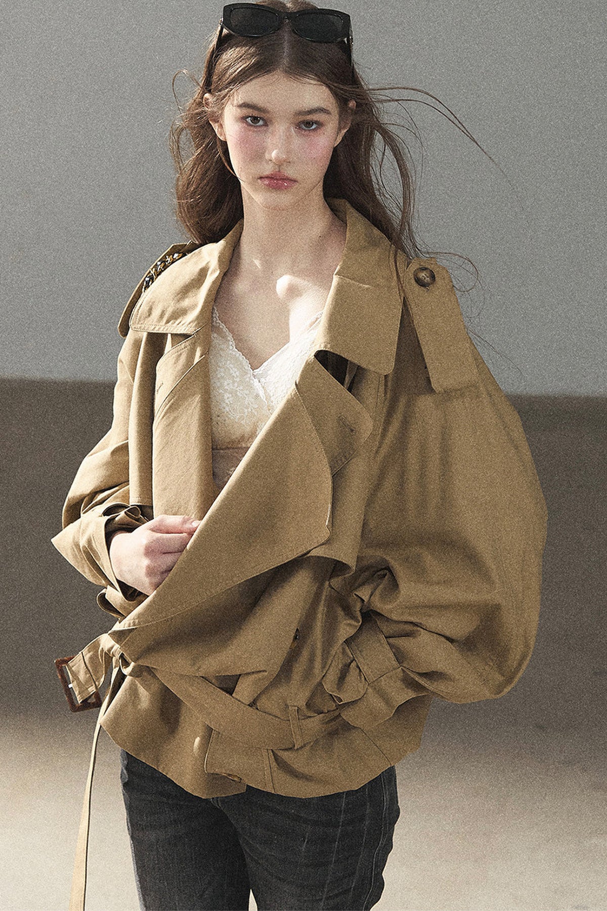 Loose Fit Trench Coat