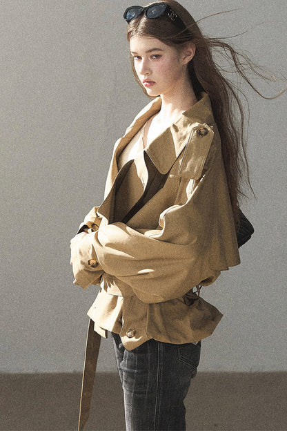 Loose Fit Trench Coat