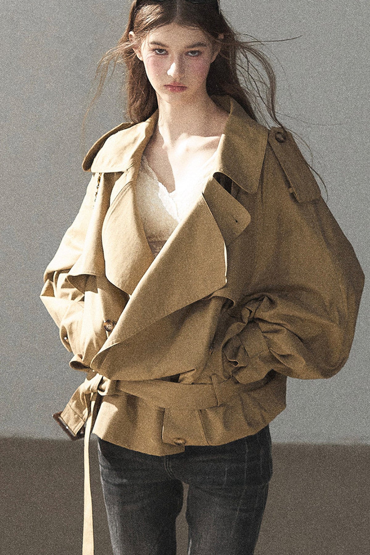 Loose Fit Trench Coat