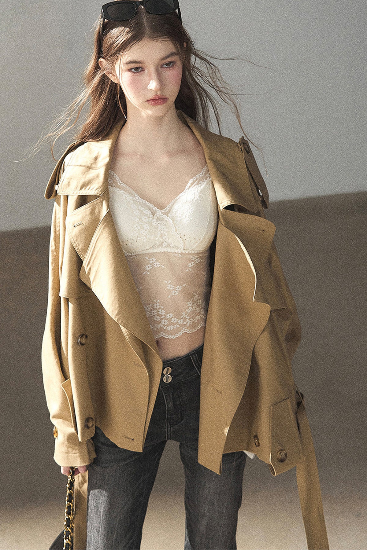 Loose Fit Trench Coat